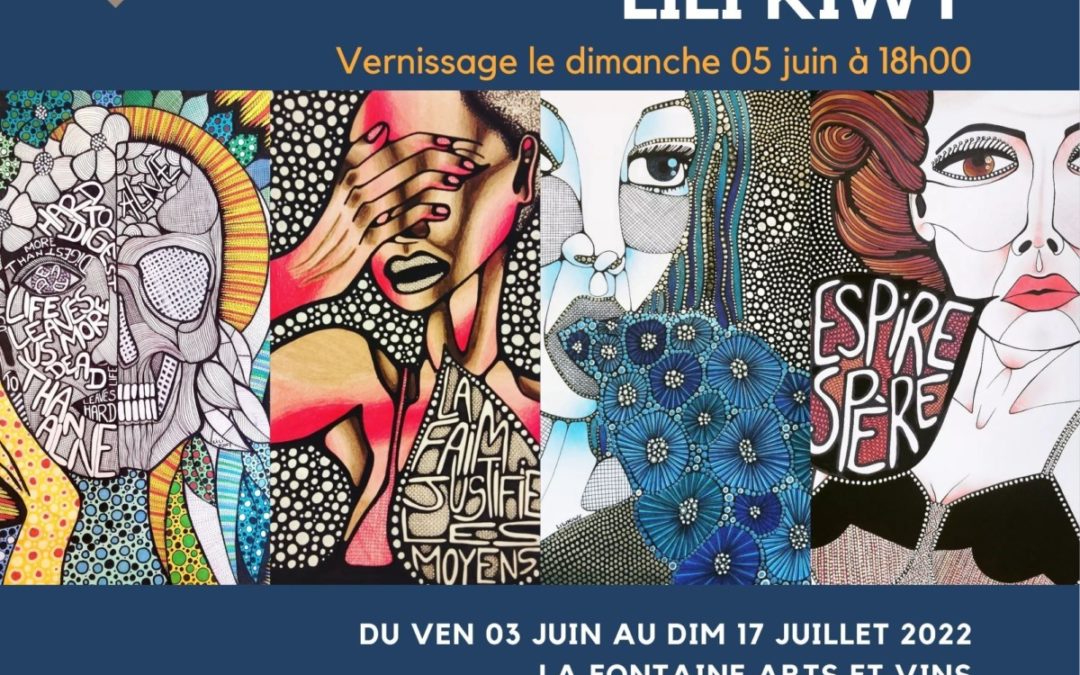 Du 3 juin au 17 juillet : exposition de peintures de Lili Kiwy