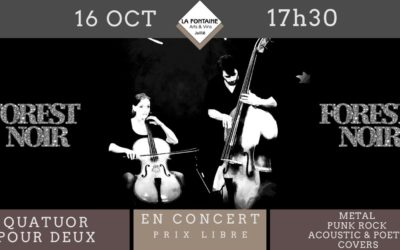 Dimanche 16 octobre à 17h30 : Forest Noir en concert
