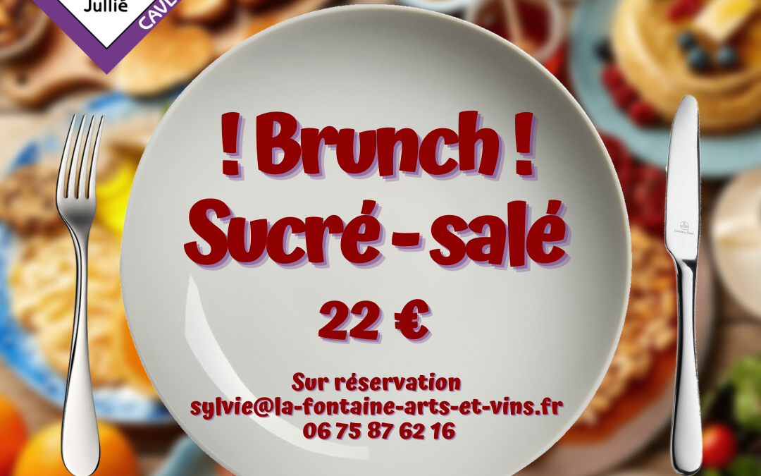 Dimanche 26 mars de 10h à 15h : Brunch !