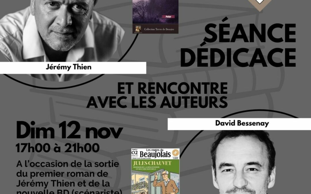 Dim 12 nov 17h00, rencontre-dédicace J. Thien & D. Bessenay