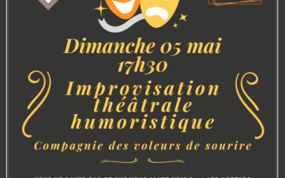 Dimanche 5 mai à 17h30 : Théâtre d’improvisation humoristique