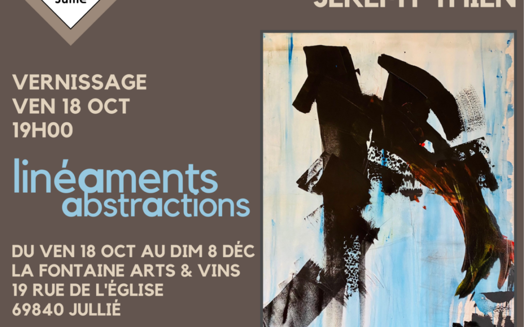 Du ven 18 oct au sam 28 déc : exposition J. Thien « linéaments – abstractions »
