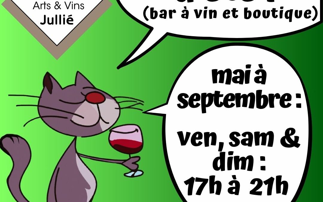 Horaires d’été boutique, terrasse & bar à vin…
