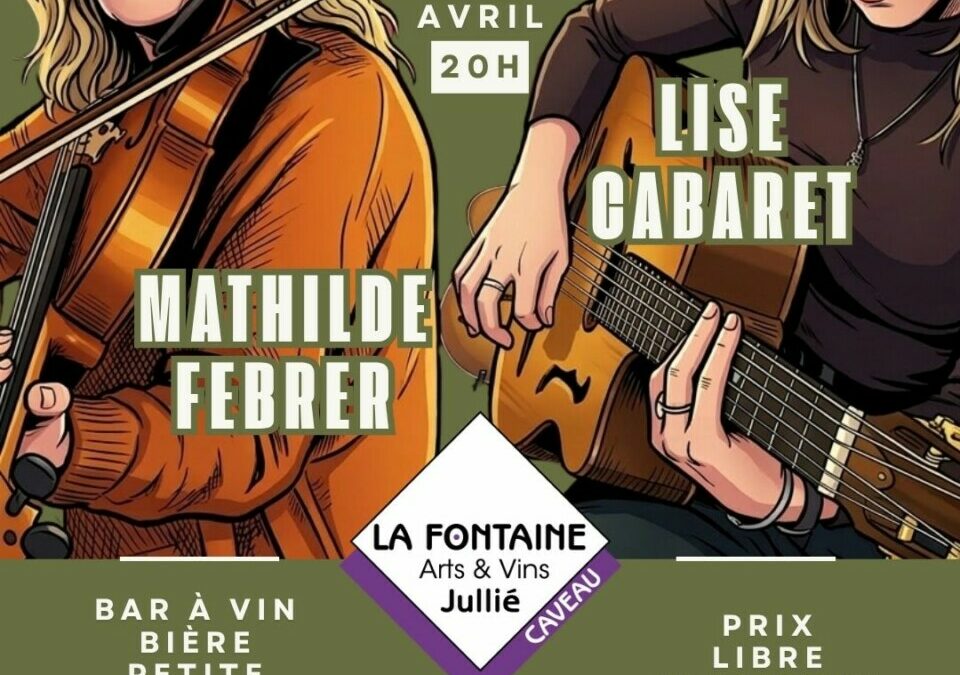 Sam 25 avril : Lise Cabaret & Mathilde Febrer en concert