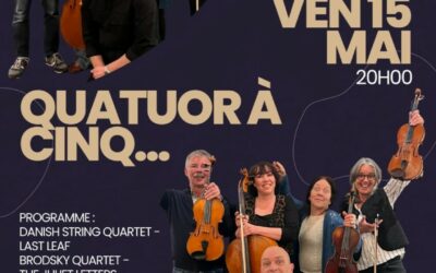 Ven 15 mai 20h : Quatuor à Cinq