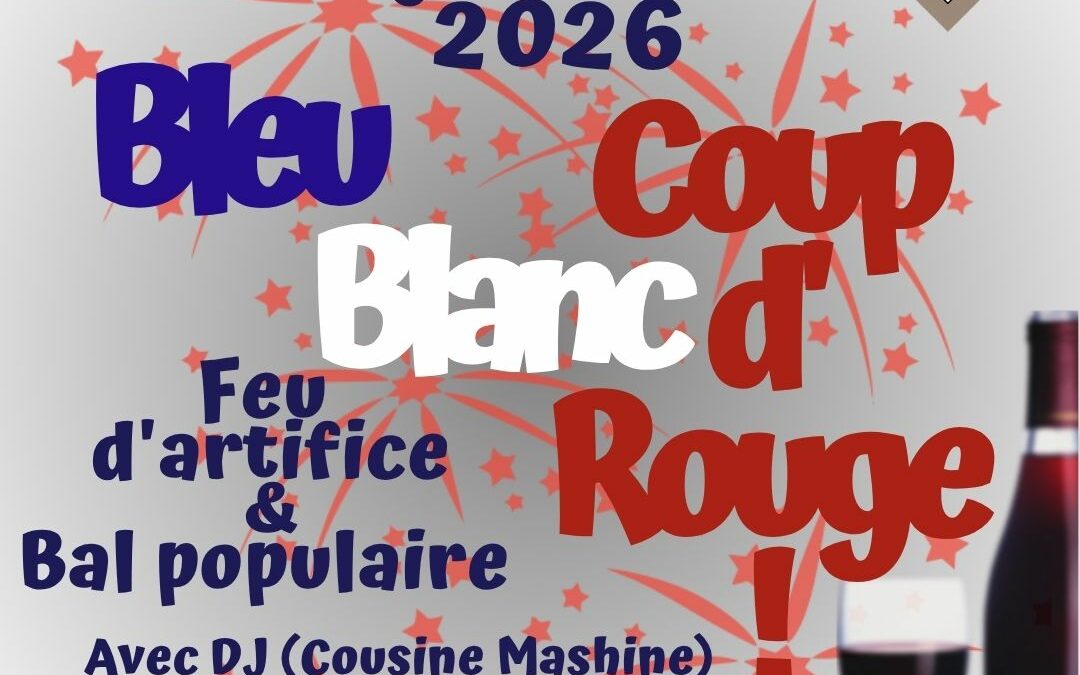 Lun 13 juillet : feu d&rsquo;artifice & bal populaire