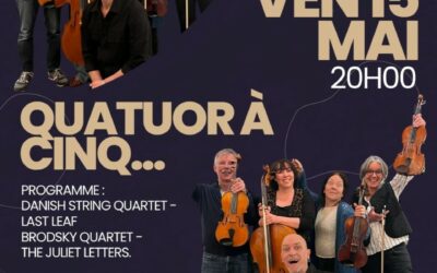 Ven 15 mai 20h : Quatuor à Cinq