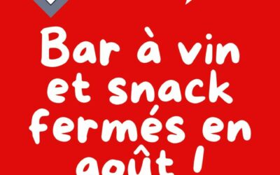 Fermeture en août… Retour en septembre !
